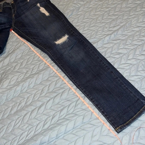 Just Black Lulus women’s jeans 27 4 skinny blue stretch distressed holes dark - Picture 5 of 10